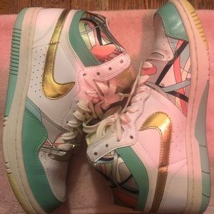 NIKE X EMILIO PUCCI SCARF COLLAB HIGHTOP SNEAKERS
